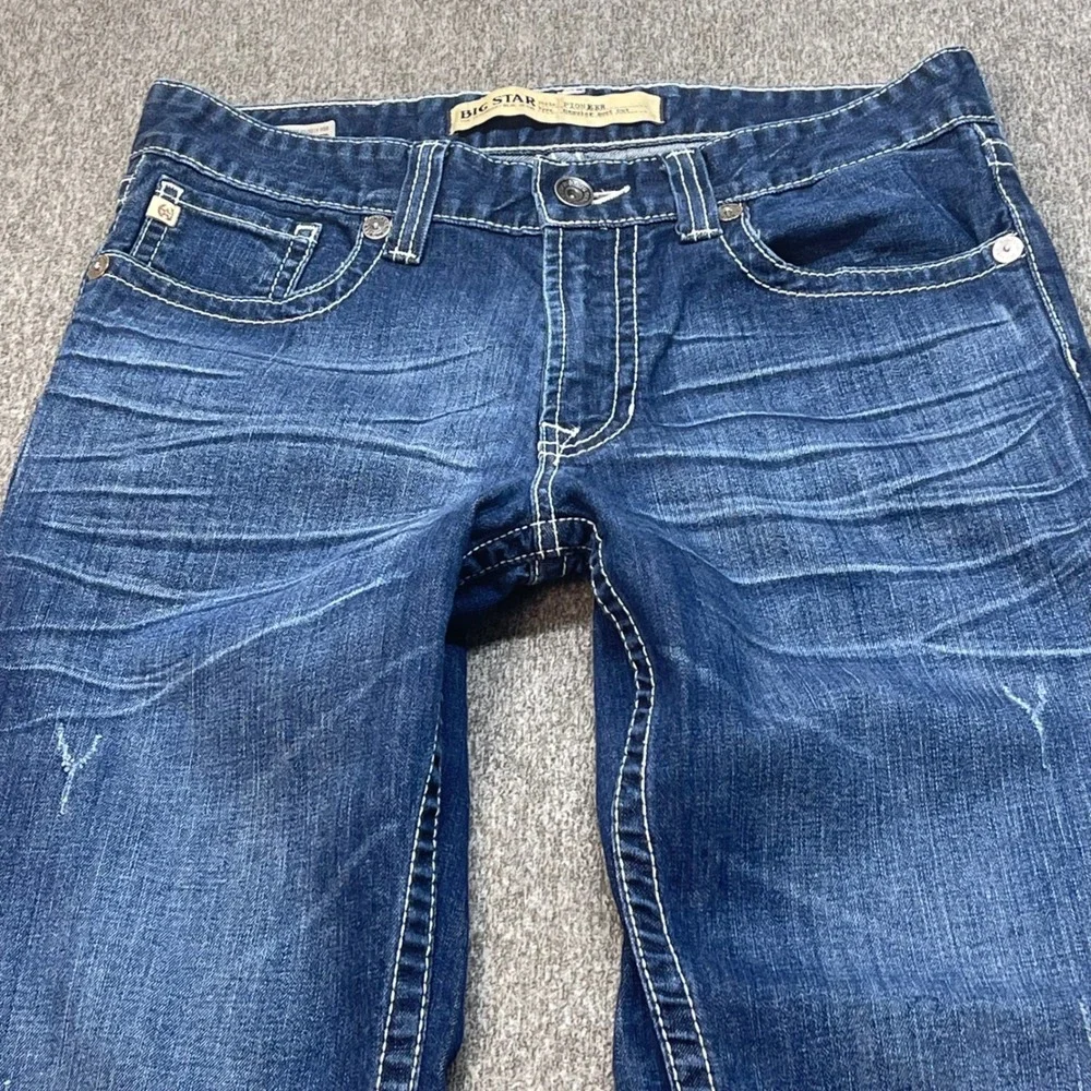 Big Star Pioneer‎ Regular Boot Cut Jeans Mens 33R Dark Wash Buckle Exclusive